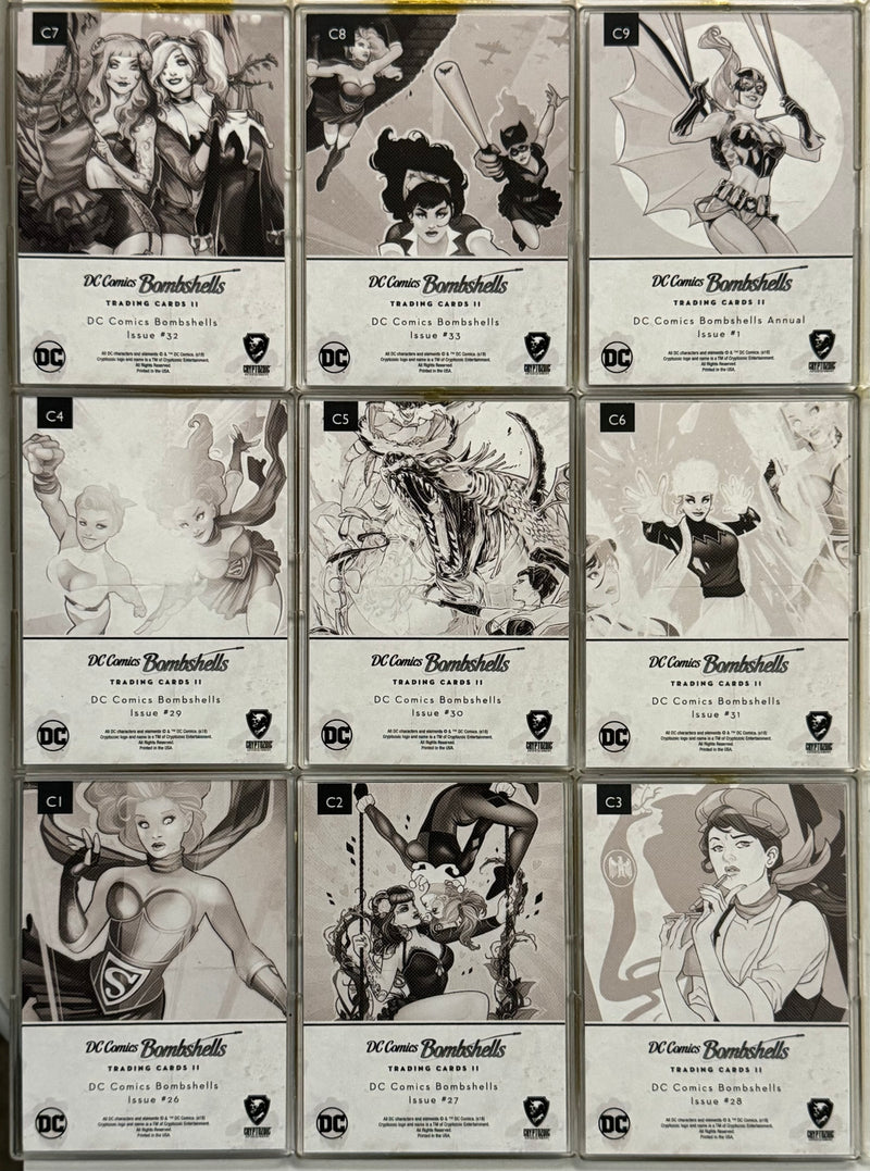 DC Comics Bombshells II Parallel Rainbow Foil Cover Trading Card Set C1-C9   - TvMovieCards.com