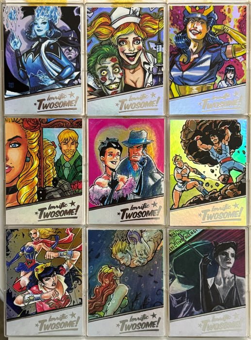 DC Comics Bombshells II Parallel Rainbow Foil Terrific Twosome Card Set T1-T9   - TvMovieCards.com