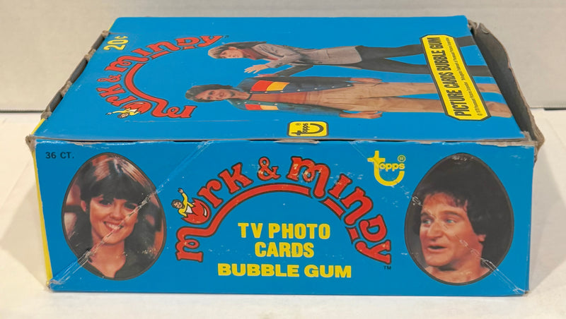 Mork & Mindy TV Show Vintage Bubble Gum Wax Card Box 36 Packs Topps 1978 FULL