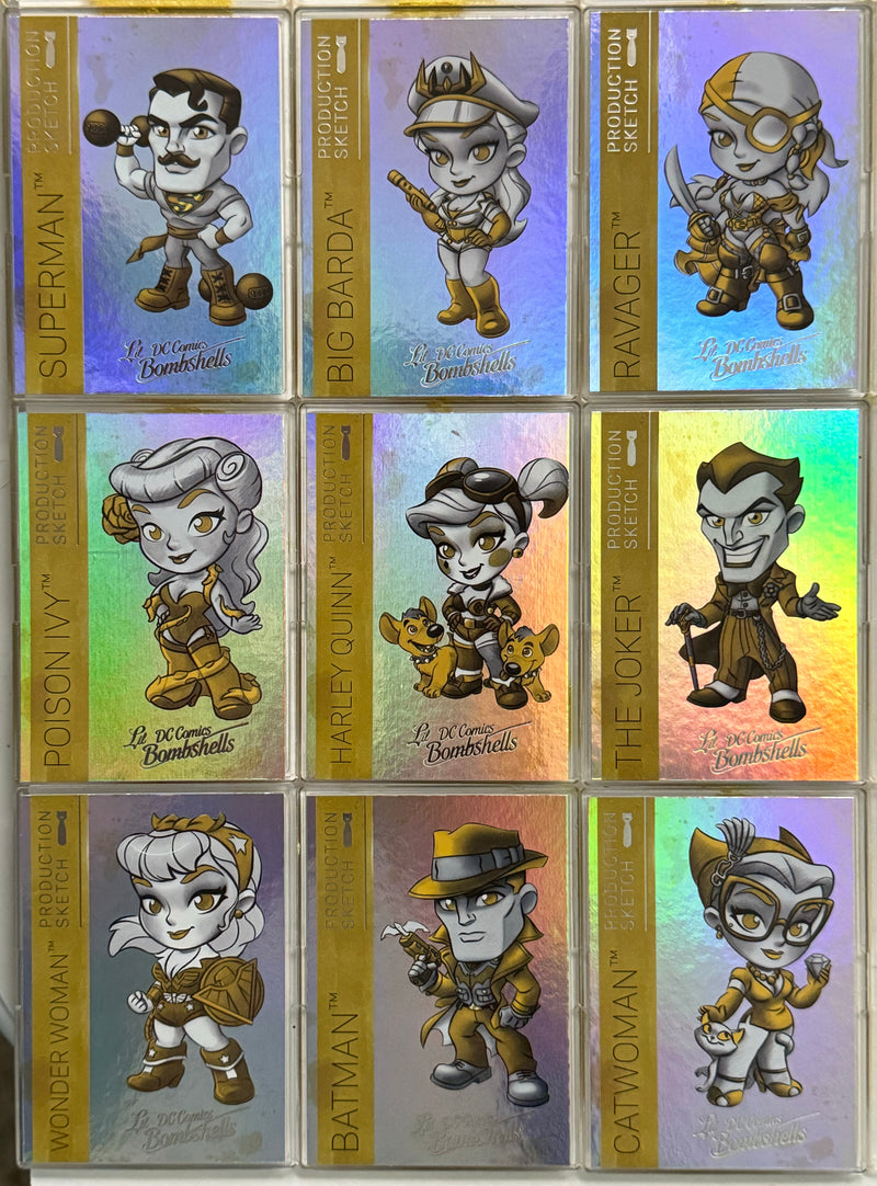 DC Comics Bombshells II Parallel Rainbow Foil Lil Golden Goddesses Card Set A01- - TvMovieCards.com
