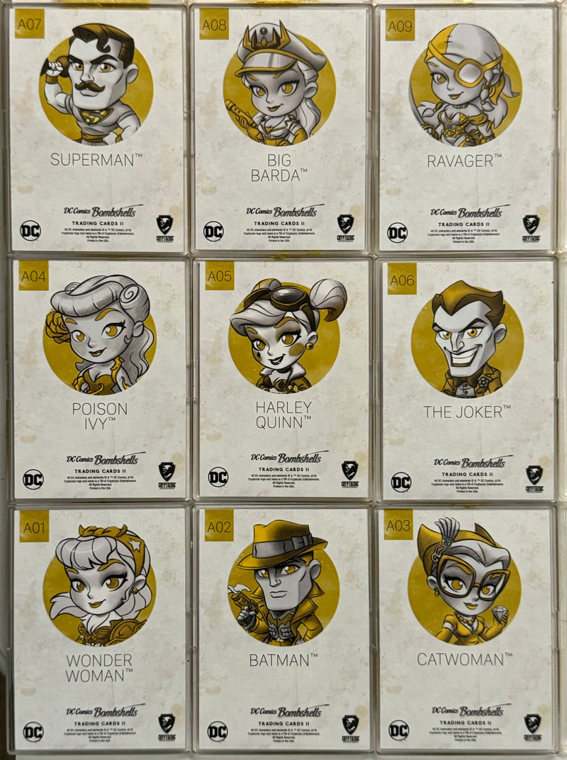 DC Comics Bombshells II Parallel Rainbow Foil Lil Golden Goddesses Card Set A01- - TvMovieCards.com