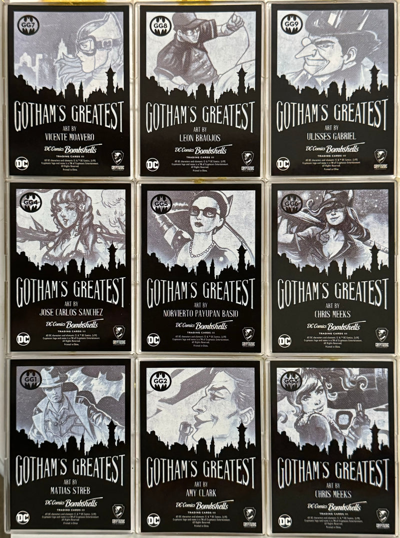 DC Comics Bombshells III Parallel Rainbow Foil Gotham’s Greatest Card Set GG1-GG - TvMovieCards.com