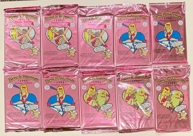 1992 Bench Warmer Premiere Series One Trading Card Pack Lot of 10