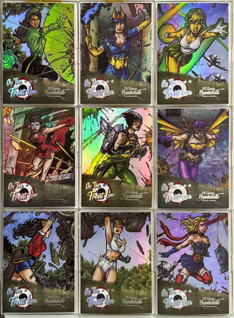 DC Comics Bombshells III Parallel Rainbow Foil On the Front Line Card Set FL1-FL - TvMovieCards.com