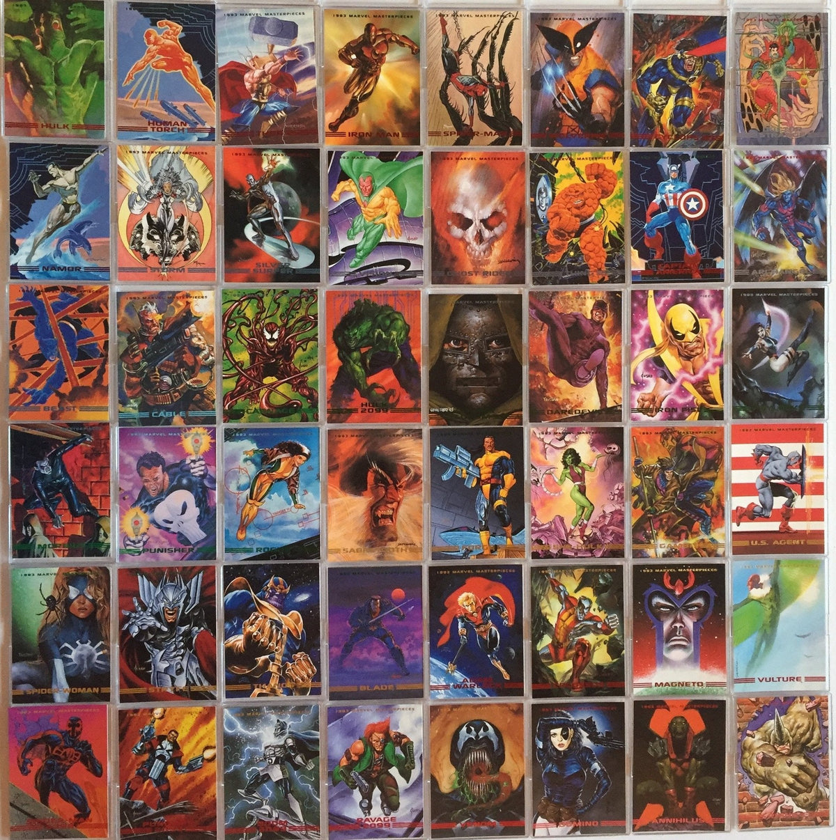 1993 Marvel popular Masterpieces complete set