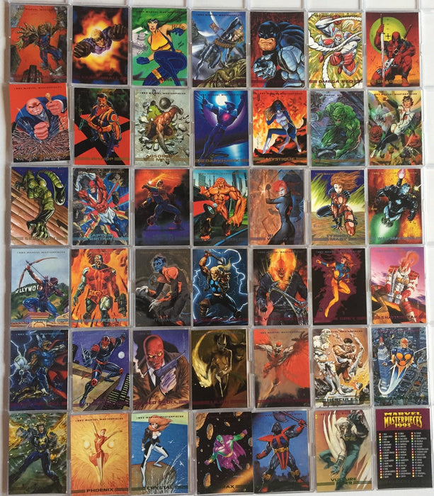 Marvel Masterpieces Series Two 90 Base Card Set 1993 Skybox   - TvMovieCards.com