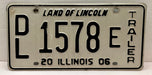 2006 Illinois Dealer Dealership License Plate DL 1578 E Trailer   - TvMovieCards.com