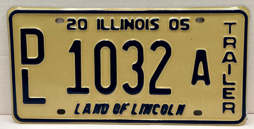 2005 Illinois Dealer Dealership License Plate DL 1032 A Trailer   - TvMovieCards.com