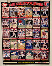 1993 Post MLB Baseball Collector Series UNCUT Sheet 30-Card Panel 2869/5000 - TvMovieCards.com