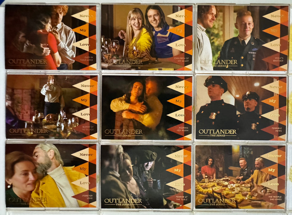 2023 Outlander Season 5 Gold Foil Parallel Never My Love Insert Card Set NL1-NL9   - TvMovieCards.com