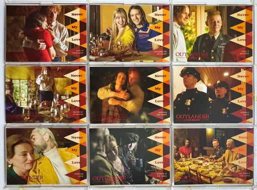 2023 Outlander Season 5 Red Foil Parallel Never My Love Insert Card Set NL1-NL9   - TvMovieCards.com