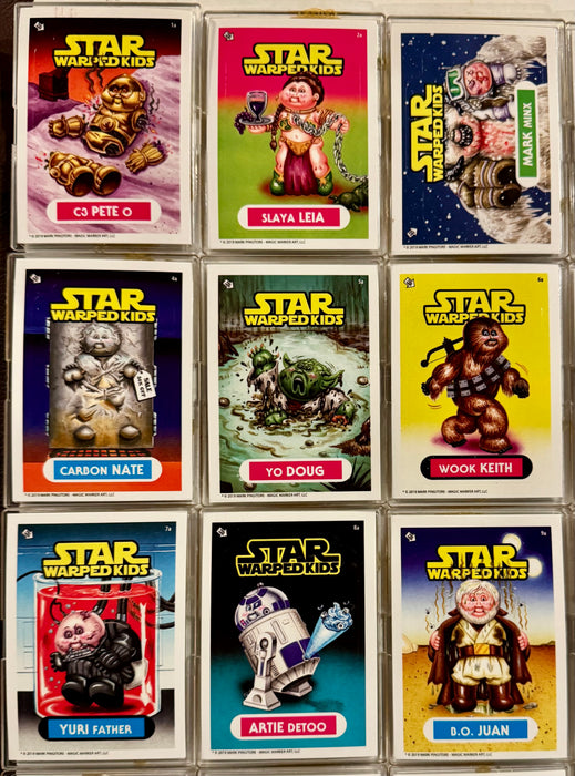 Star Warped Kids Series 1 & 2 (36) Sticker Card Set Mark Pingitore Parody GPK - TvMovieCards.com