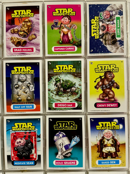 Star Warped Kids Series 1 & 2 (36) Sticker Card Set Mark Pingitore Parody GPK - TvMovieCards.com