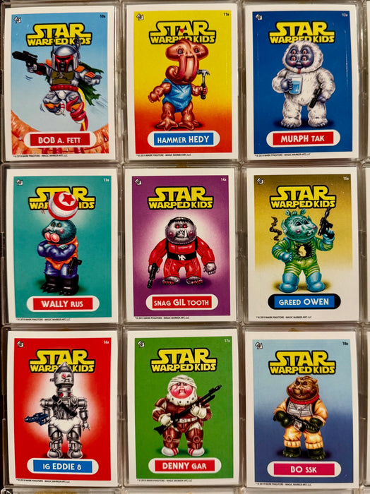 Star Warped Kids Series 1 & 2 (36) Sticker Card Set Mark Pingitore Parody GPK - TvMovieCards.com