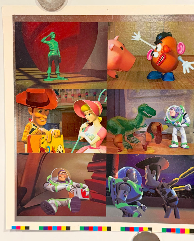 1995 Toy Story Series 1 Disney Movie Foil Card Set F1-F9 Uncut Sheet of 9