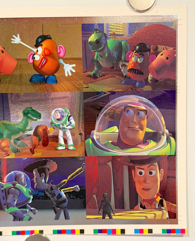 1995 Toy Story Series 1 Disney Movie Foil Card Set F1-F9 Uncut Sheet of 9
