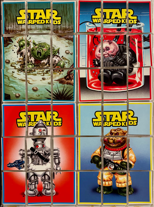 Star Warped Kids Series 1 & 2 (36) Sticker Card Set Mark Pingitore Parody GPK - TvMovieCards.com