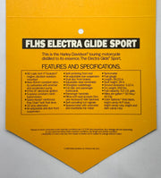 1989 Harley Davidson FLHS Electra Glide Sport Handlebar Dealer Hang Tag   - TvMovieCards.com