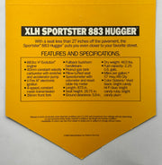 1989 Harley Davidson XLH Sportster 883 Hugger Handlebar Dealer Hang Tag   - TvMovieCards.com