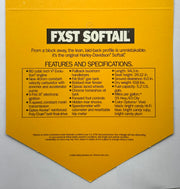 1989 Harley Davidson FXST Softail Handlebar Dealer Hang Tag   - TvMovieCards.com
