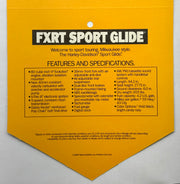 1989 Harley Davidson FXRT Sport Glide Handlebar Dealer Hang Tag   - TvMovieCards.com