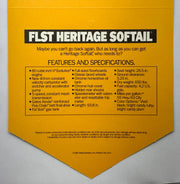 1989 Harley Davidson FLST Heritage Softail Handlebar Dealer Hang Tag   - TvMovieCards.com