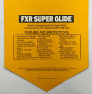 1989 Harley Davidson FXR Super Glide Handlebar Dealer Hang Tag   - TvMovieCards.com