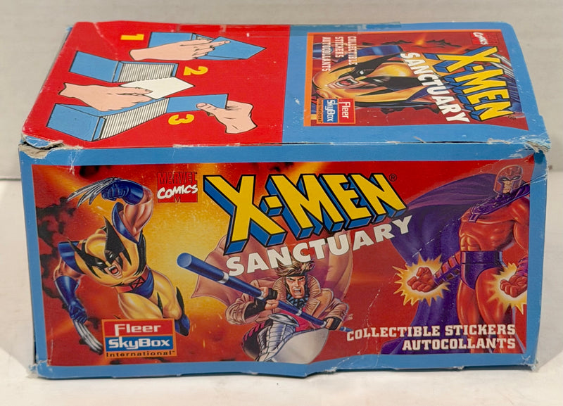 1996 Marvel X-Men Sanctuary Album Sticker Box 100 Packs Sealed Skybox Fleer