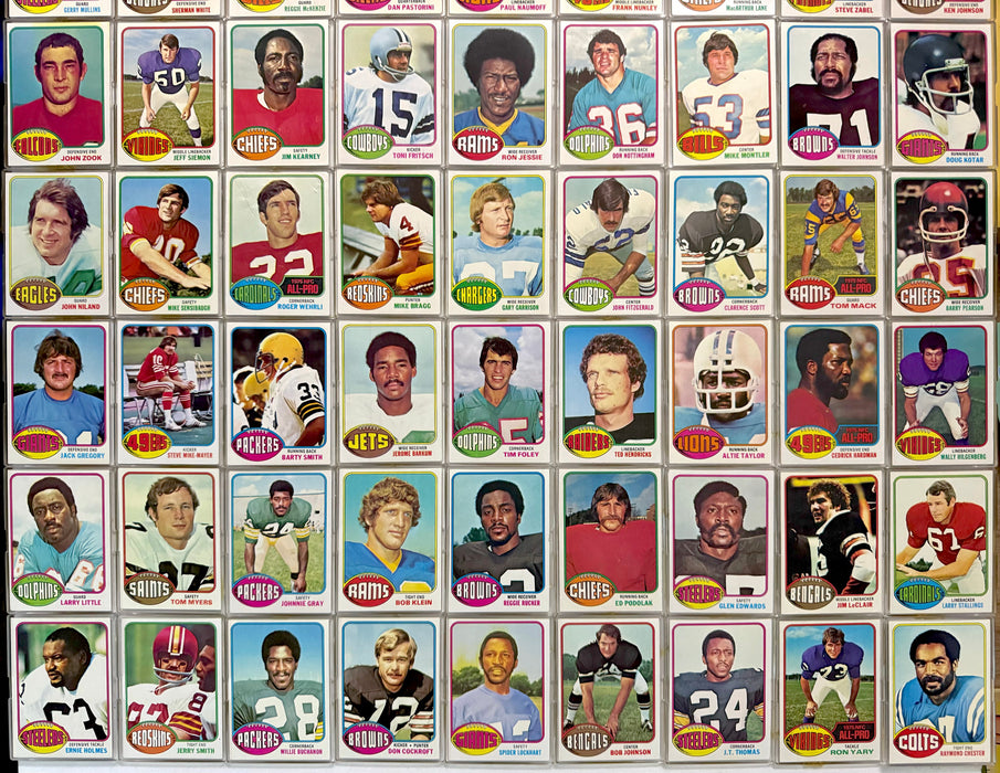 1976 Topps Football Trading Card Starter Set Lot of 154 Cards VG/EX   - TvMovieCards.com