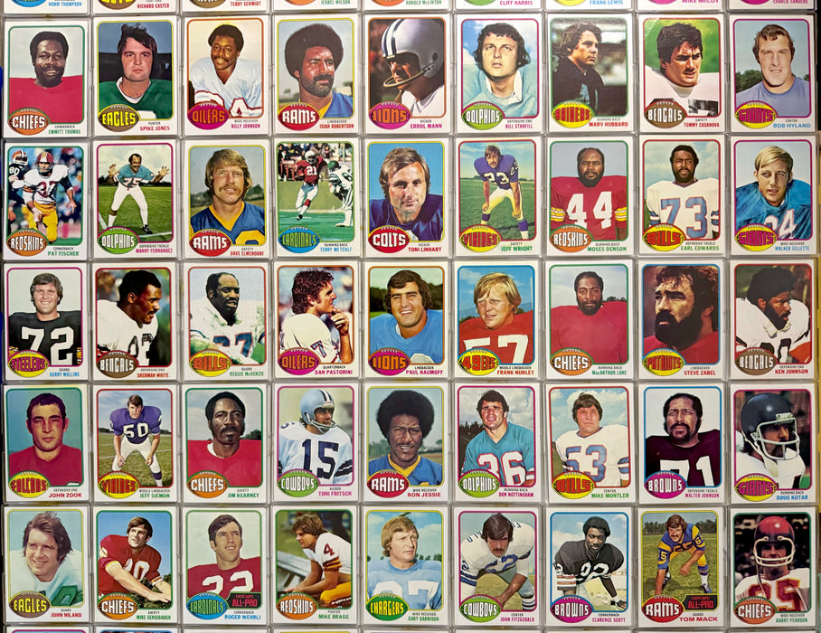 1976 Topps Football Trading Card Starter Set Lot of 154 Cards VG/EX   - TvMovieCards.com