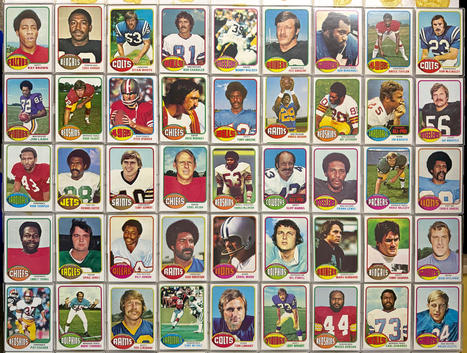 1976 Topps Football Trading Card Starter Set Lot of 154 Cards VG/EX   - TvMovieCards.com