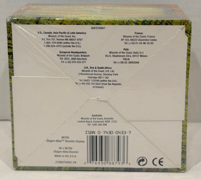 Harry Potter TCG WOTC Diagon Alley Sealed 36 Pack Booster Box