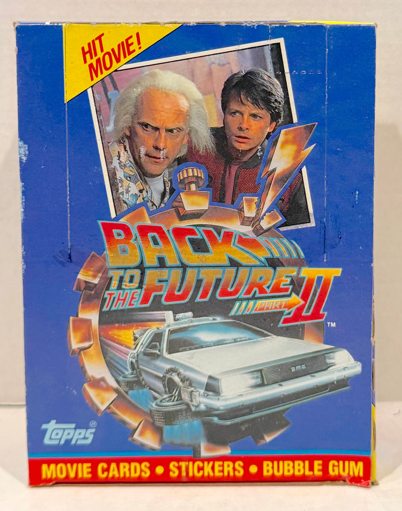 Back to the Future II Movie Closeout Vintage Card Box 36 Packs Topps 1989