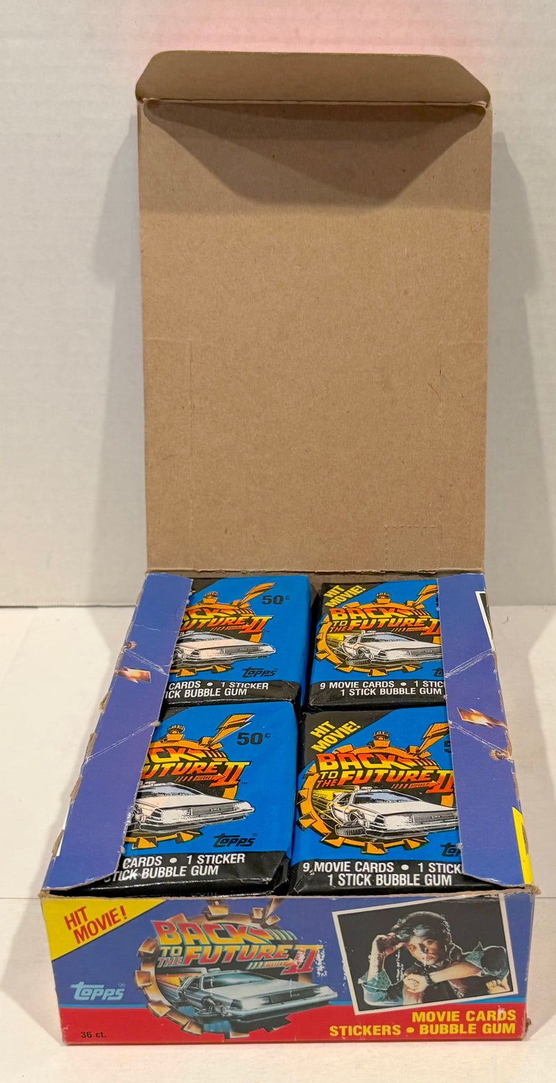 Back to the Future II Movie Closeout Vintage Card Box 36 Packs Topps 1989