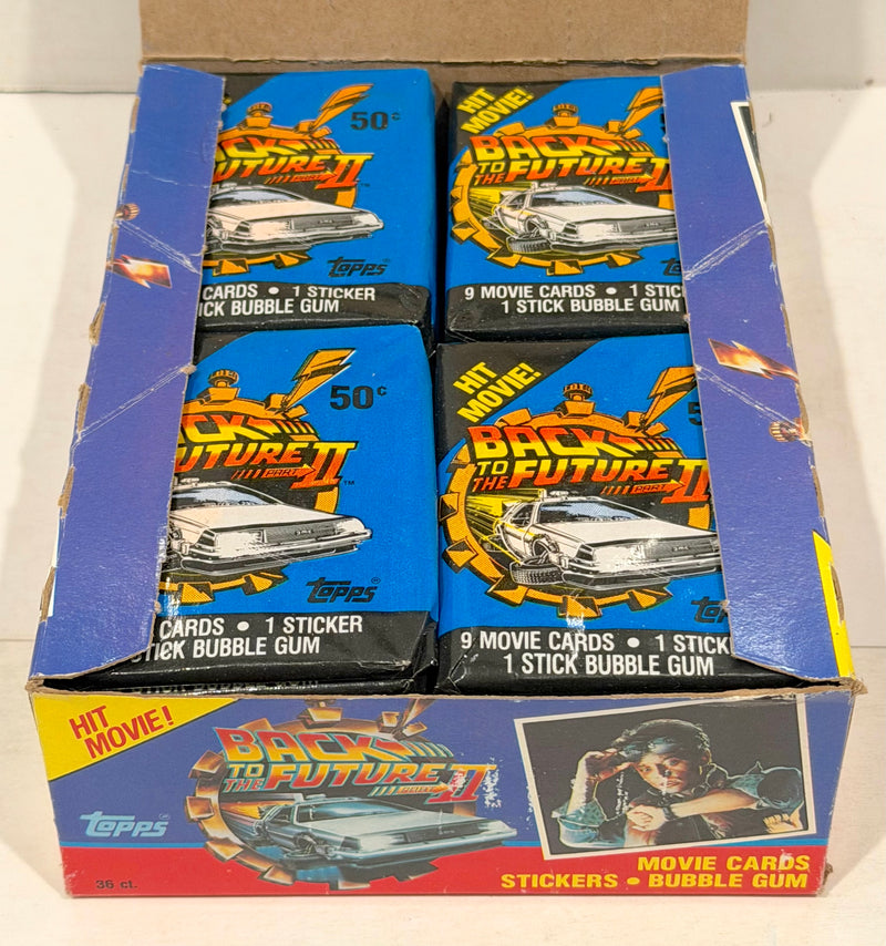 Back to the Future II Movie Closeout Vintage Card Box 36 Packs Topps 1989
