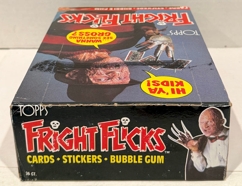 1988 Fright Flicks Vintage FULL 36 Pack Trading Card Wax Box Topps