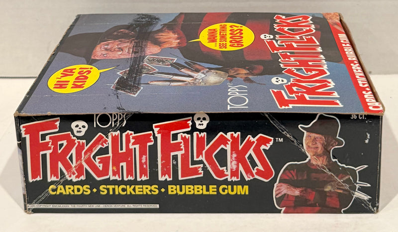 1988 Fright Flicks Vintage FULL 36 Pack Trading Card Wax Box Topps