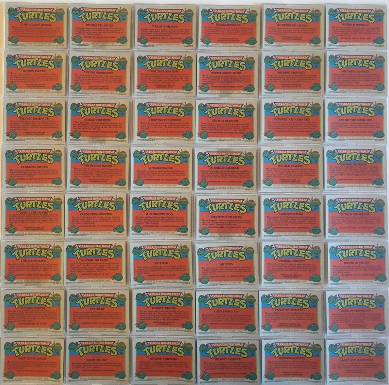 Teenage Mutant Ninja Turtles Cartoon Series 2 Card Set & Sticker Card Set   - TvMovieCards.com