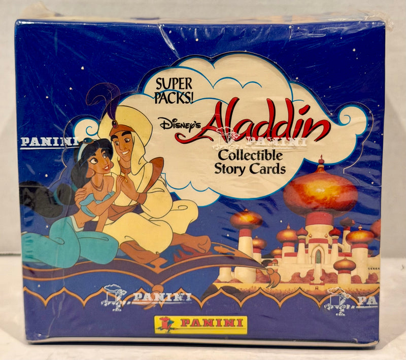 Aladdin Disney Movie Sealed Trading Card Box 24 Super Packs Panini 1993