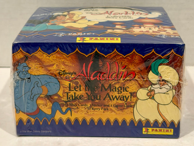 Aladdin Disney Movie Sealed Trading Card Box 24 Super Packs Panini 1993