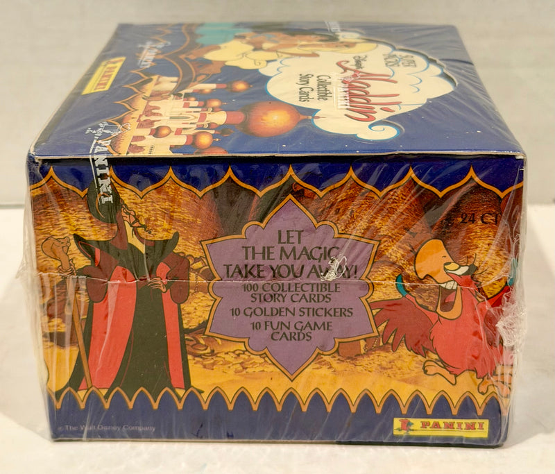 Aladdin Disney Movie Sealed Trading Card Box 24 Super Packs Panini 1993