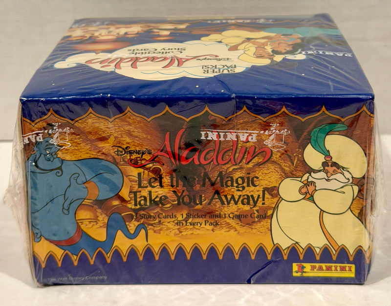 Aladdin Disney Movie Sealed Trading Card Box 24 Super Packs Panini 1993