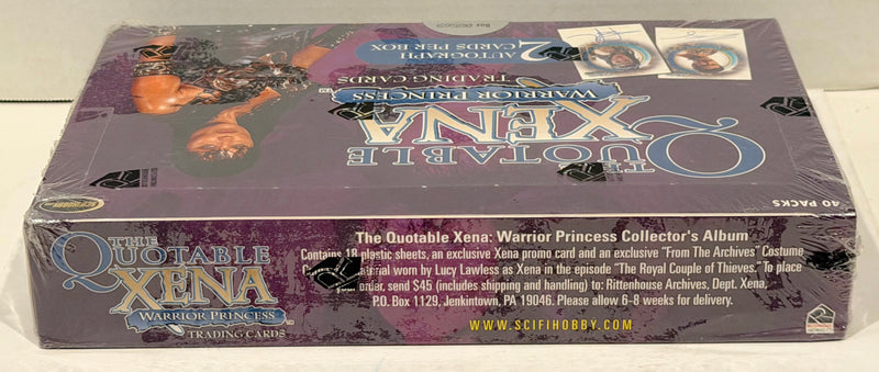 2003 The Quotable Xena Warrior Princess Trading Card Box Sealed 40 Packs