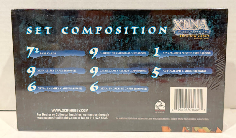 2001 Xena Warrior Princess Seasons 4 & 5 Trading Card Box Sealed 40 Packs
