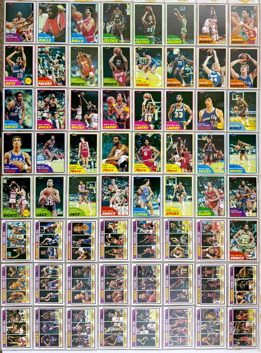 1981 Topps Basketball NBA Trading Card Starter Set Lot of 64/66 #1-66 Cards VG/EX   - TvMovieCards.com