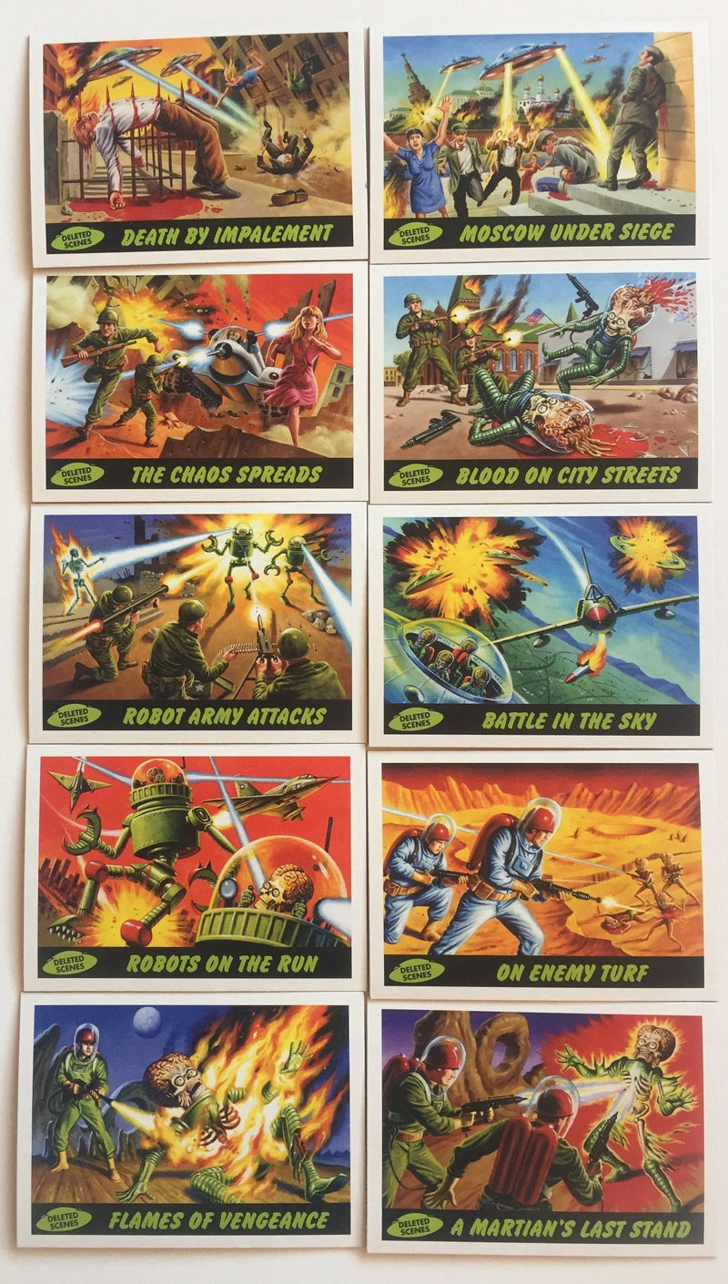 Mars Attacks Heritage Deleted Scenes Chase Card Set 10 Cards Topps 2012 - TvMovieCards.com