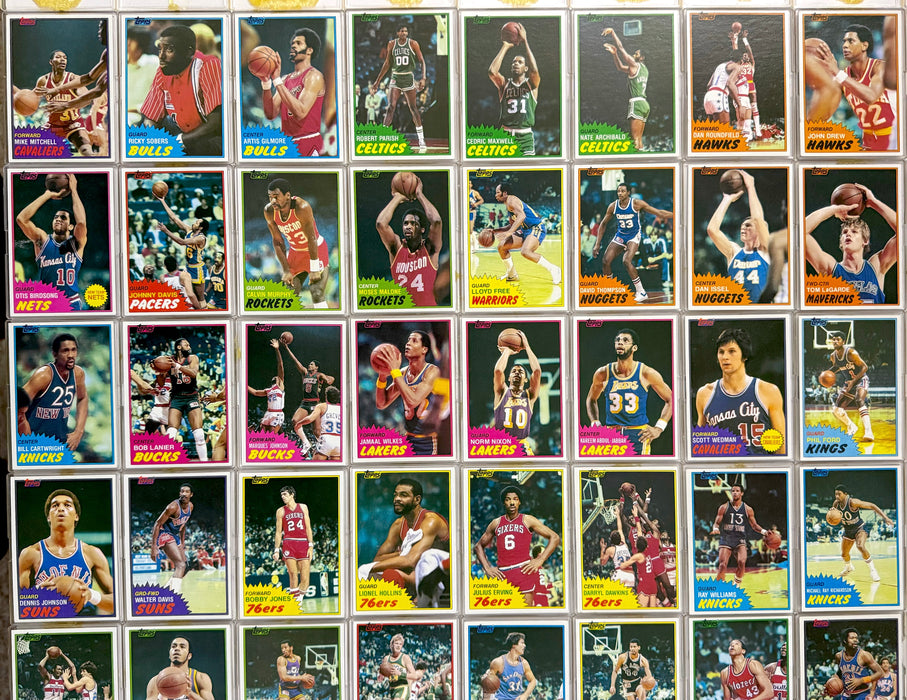 1981 Topps Basketball NBA Trading Card Starter Set Lot of 64/66 #1-66 Cards VG/EX   - TvMovieCards.com