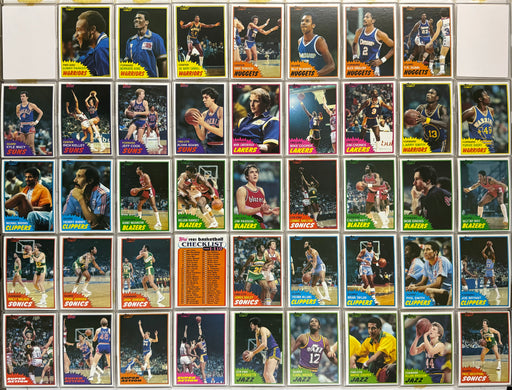 1981 Topps Basketball West Trading Card Set 43/44 #67-110 VG/EX No Magic   - TvMovieCards.com