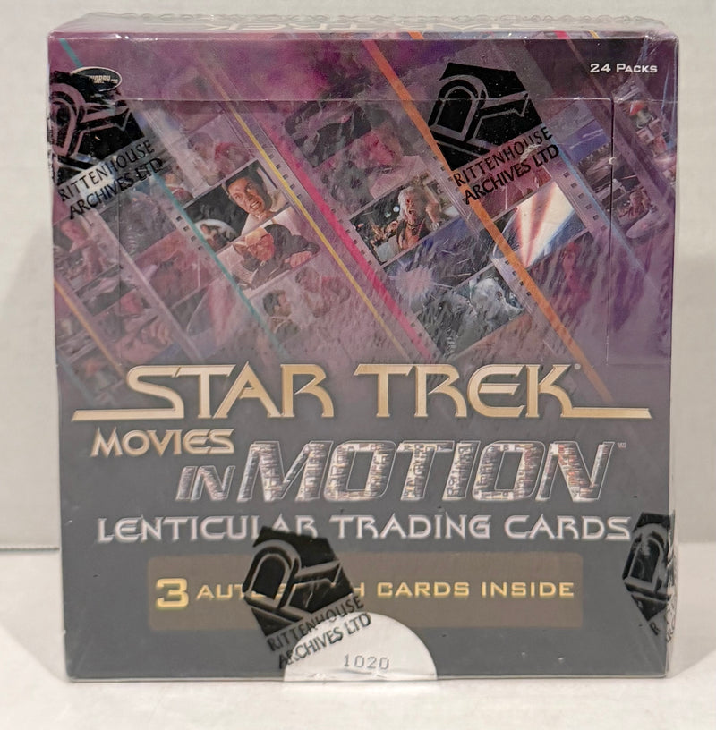 Star Trek Movies in Motion Card Box 24 Packs 3 Autograph Cards Rittenhouse 2008