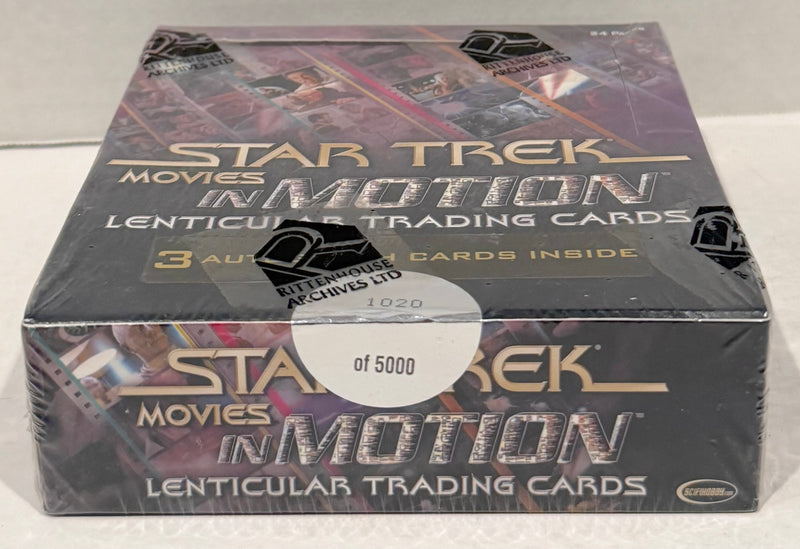 Star Trek Movies in Motion Card Box 24 Packs 3 Autograph Cards Rittenhouse 2008